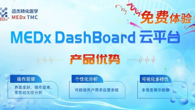 新品发布│迈杰医学MEDx DashBoard云平台1.0正式上线！